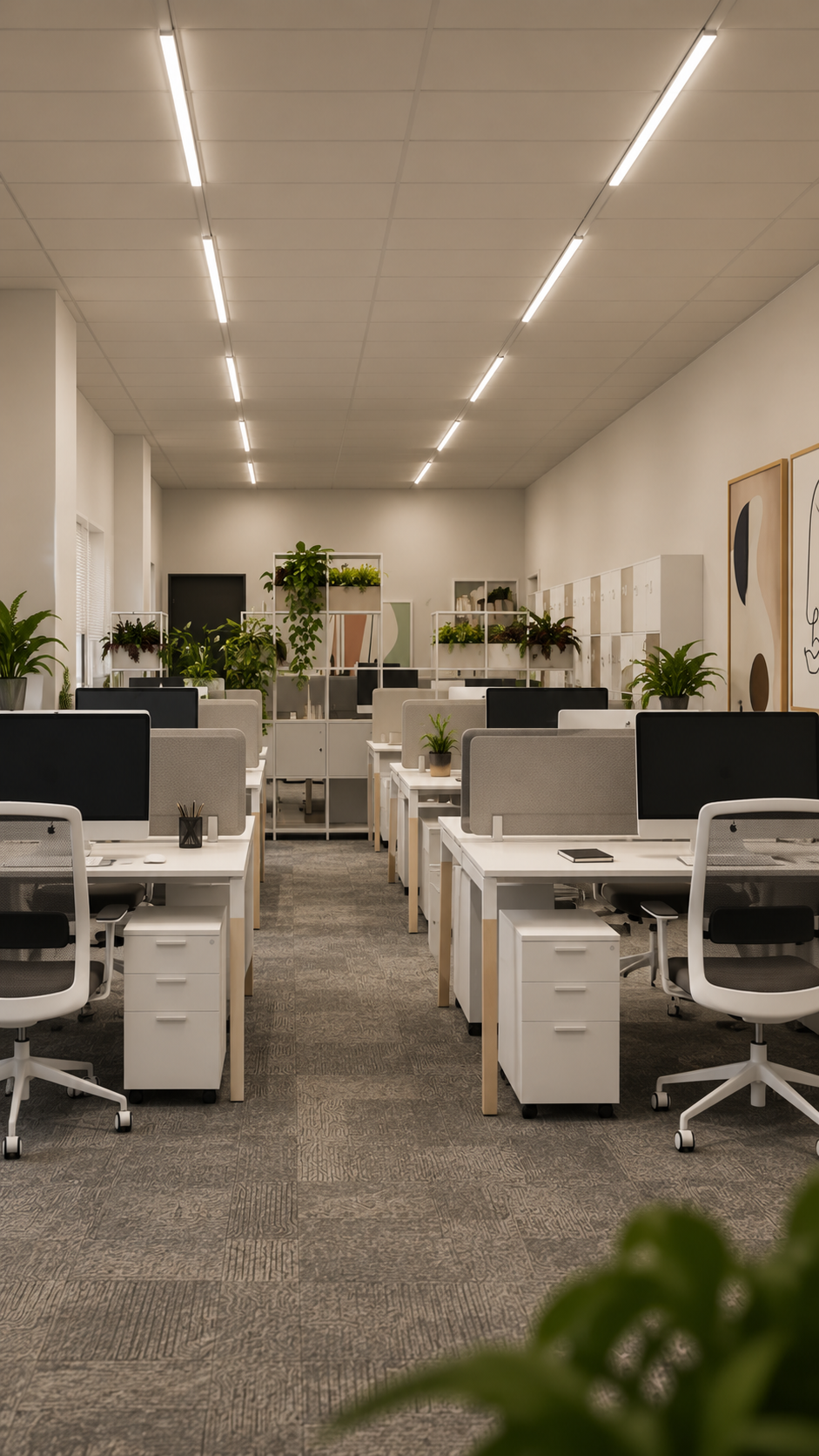 Interno di Area Emme Coworking a Travagliato